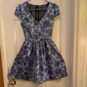 B Darlin Black and Blue Dress